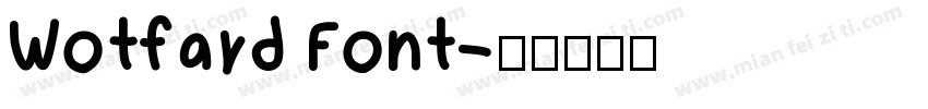 Wotfard Font字体转换